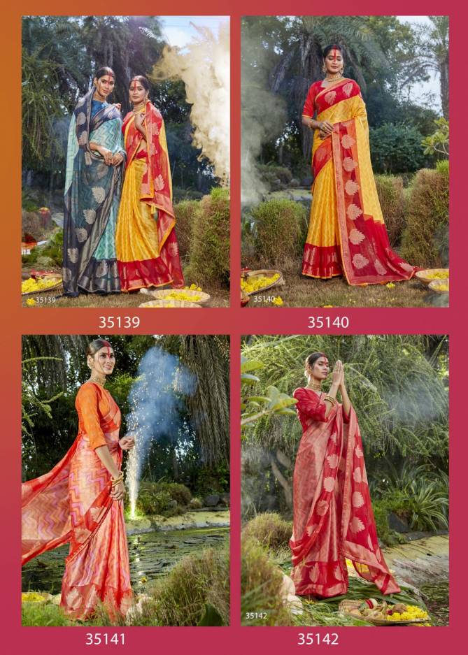 Suraj Ki Lalima By Vallabhi Designer Brasso Sarees Wholesale Shop In Surat